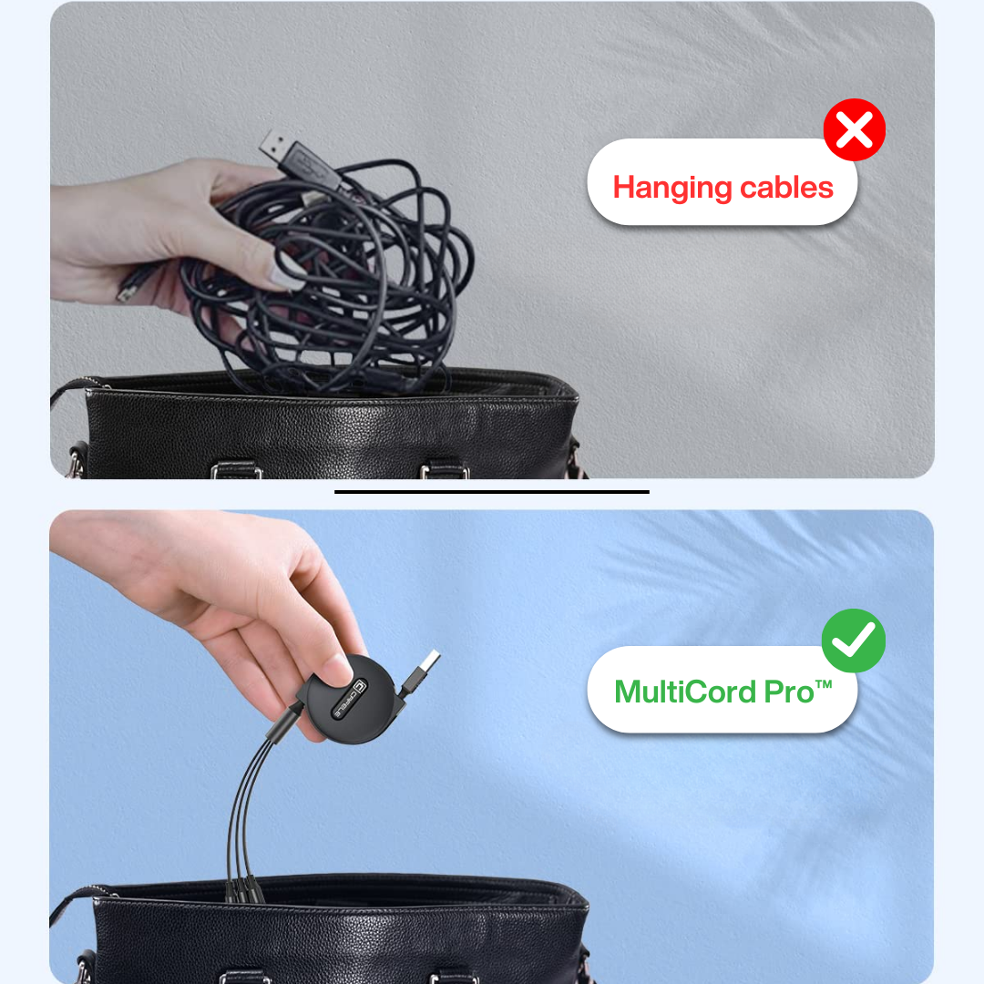 MultiCord Pro™ Retractable Fast Charger