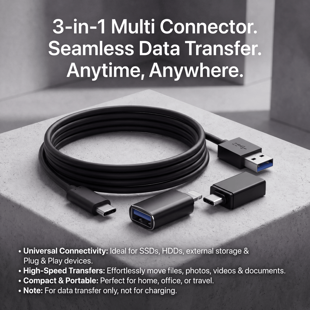 Universal 3-in-1 Adapter Set